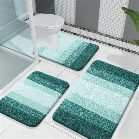 amazon bath rug|Amazon.com: OLANLY Bathroom Rugs Sets 3 Piece, Absorbent .